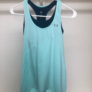 Under Armor tank with connected sports bra